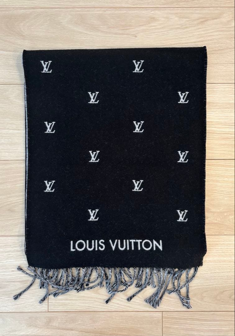 LOUIS VUITTON マフラー ブラゾン ブラック