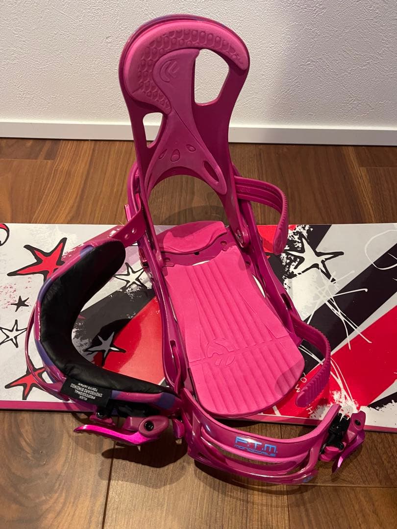 SABRINA GROOVY スノーボード FLUX ビンディングセット146㎝