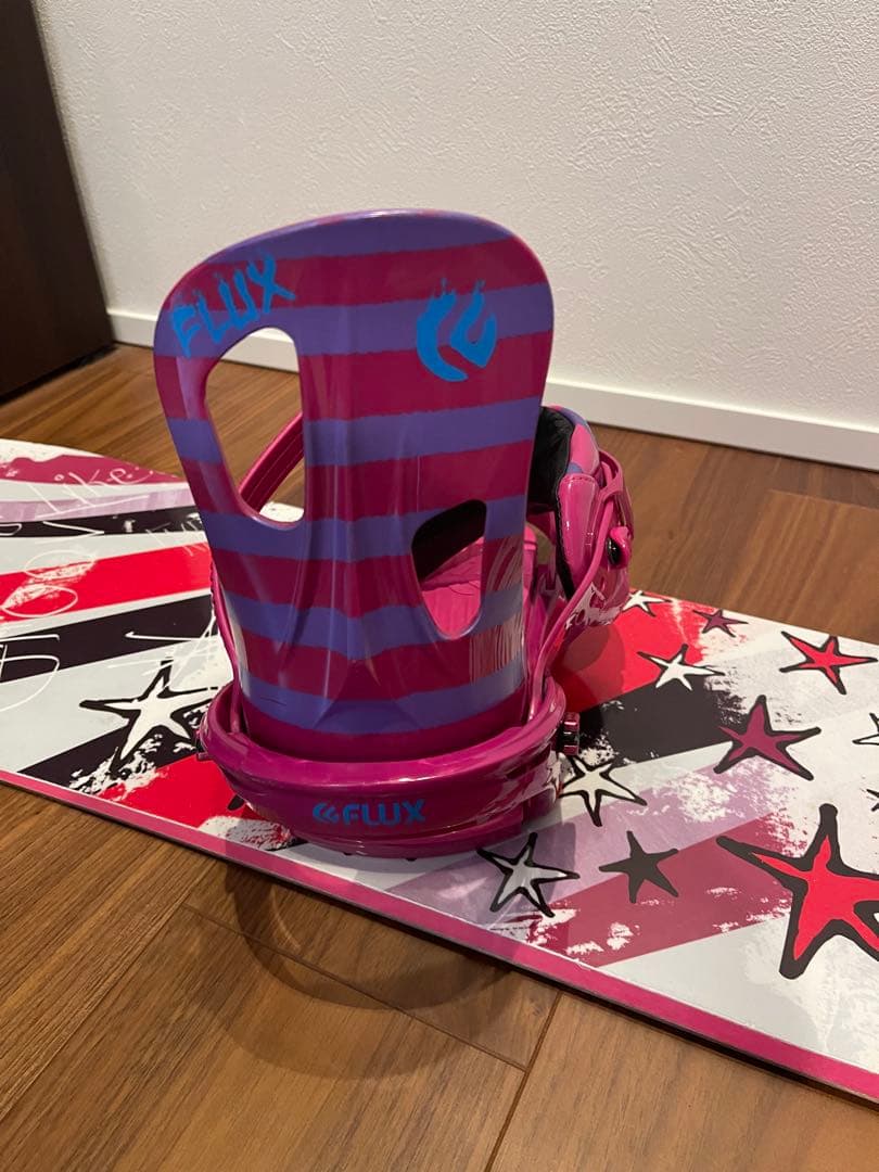 SABRINA GROOVY スノーボード FLUX ビンディングセット146㎝