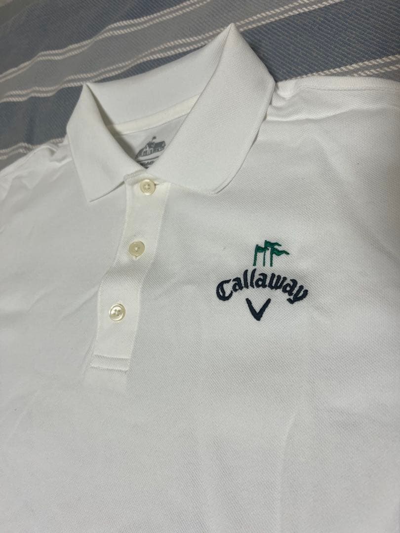 Clubhaus×Callawayコラボポロシャツ メンズMサイズ 白