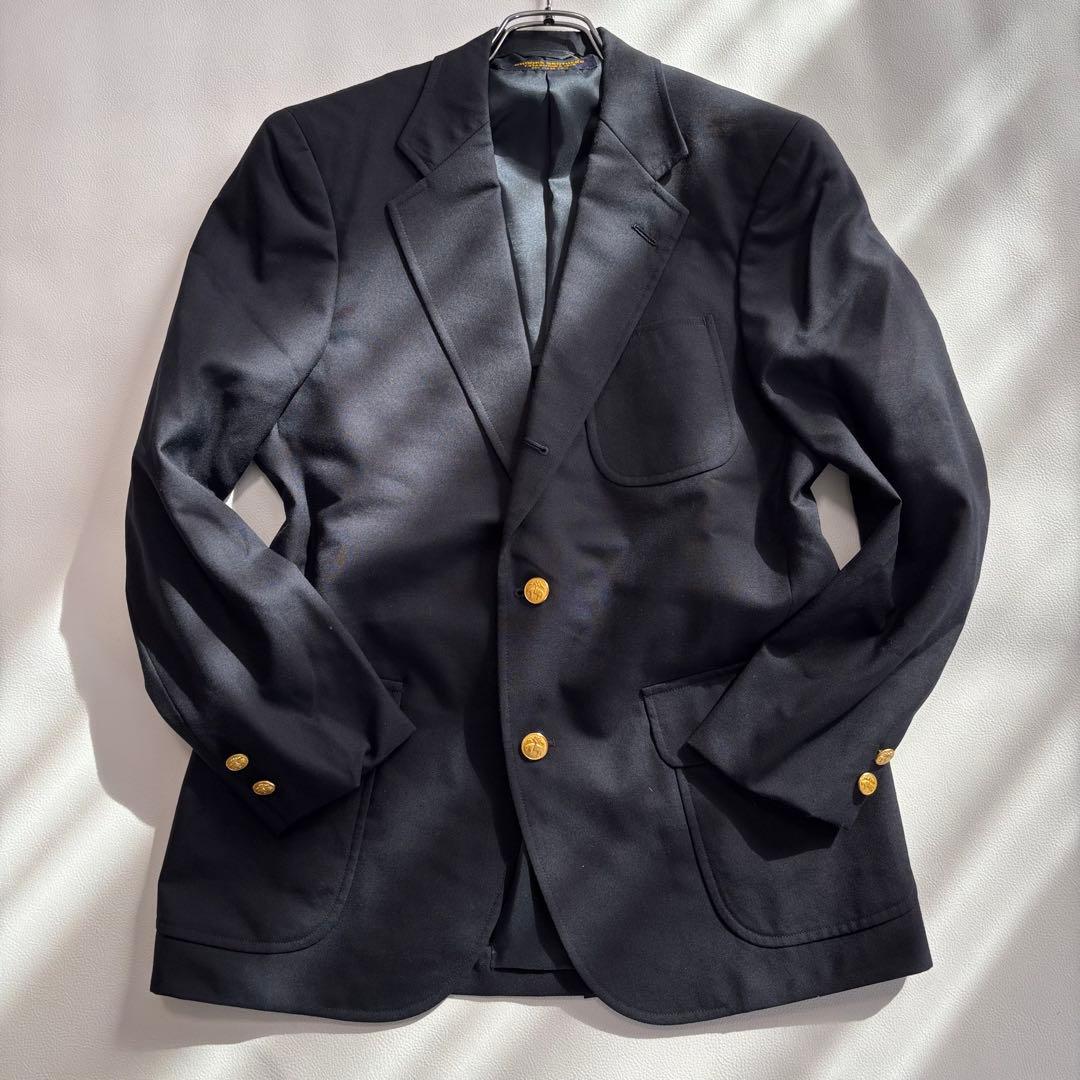 美品 ブルックスブラザーズ 紺ブレ 金ボタン テーラードジャケット Sサイズ