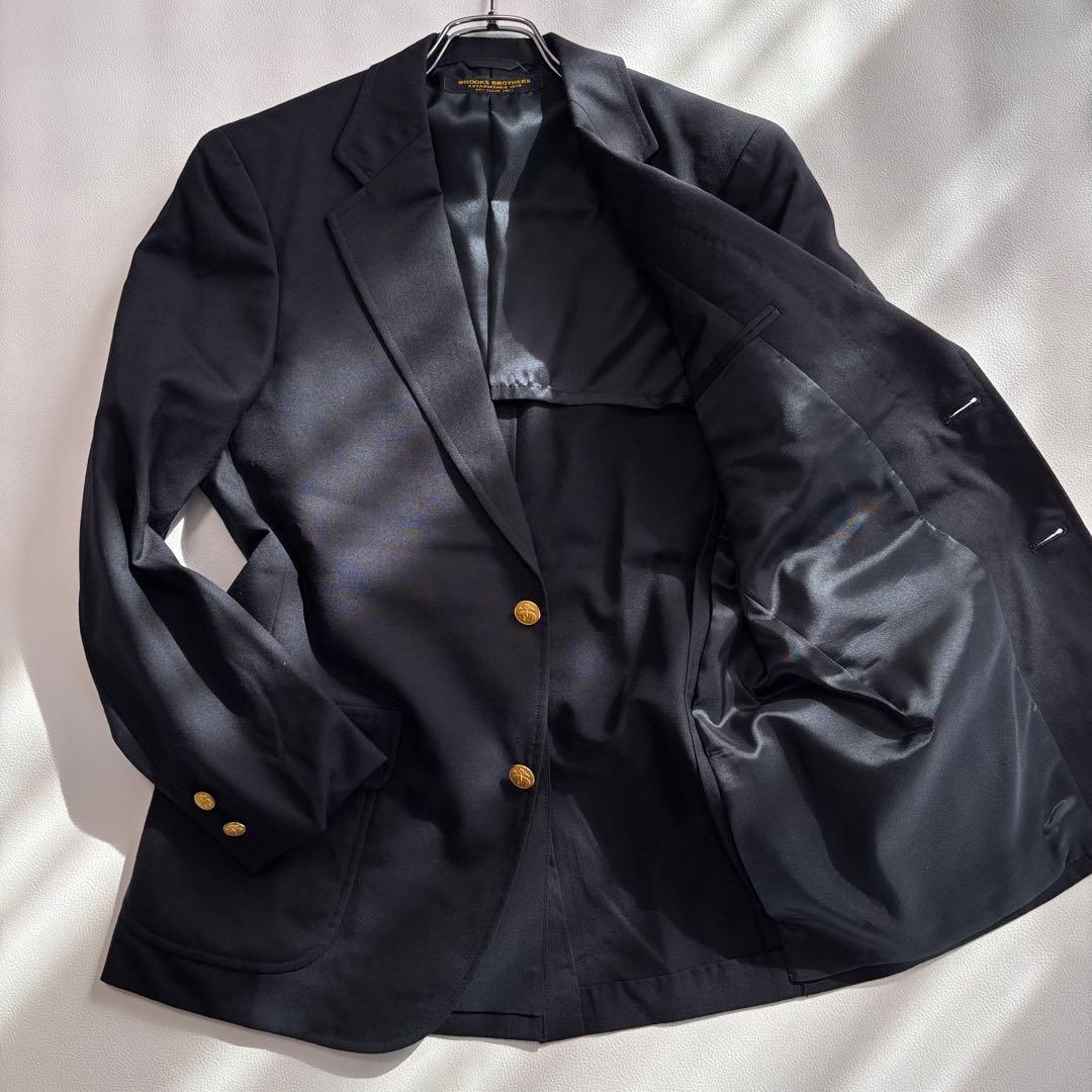 美品 ブルックスブラザーズ 紺ブレ 金ボタン テーラードジャケット Sサイズ