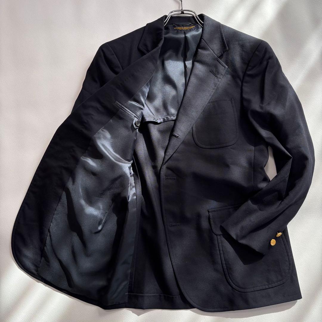 美品 ブルックスブラザーズ 紺ブレ 金ボタン テーラードジャケット Sサイズ