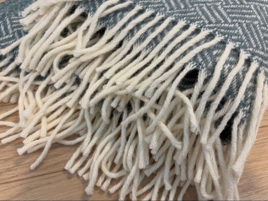 クリッパン KLIPPAN ブランケット ラムウール100％スローケット 未使用