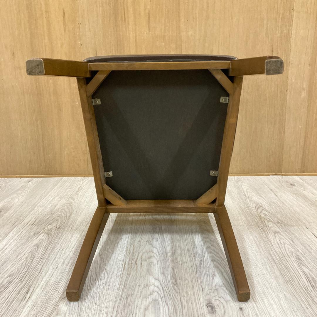 【飛騨産業】HIDA キツツキ　ダイニングチェア　椅子　革張り　B