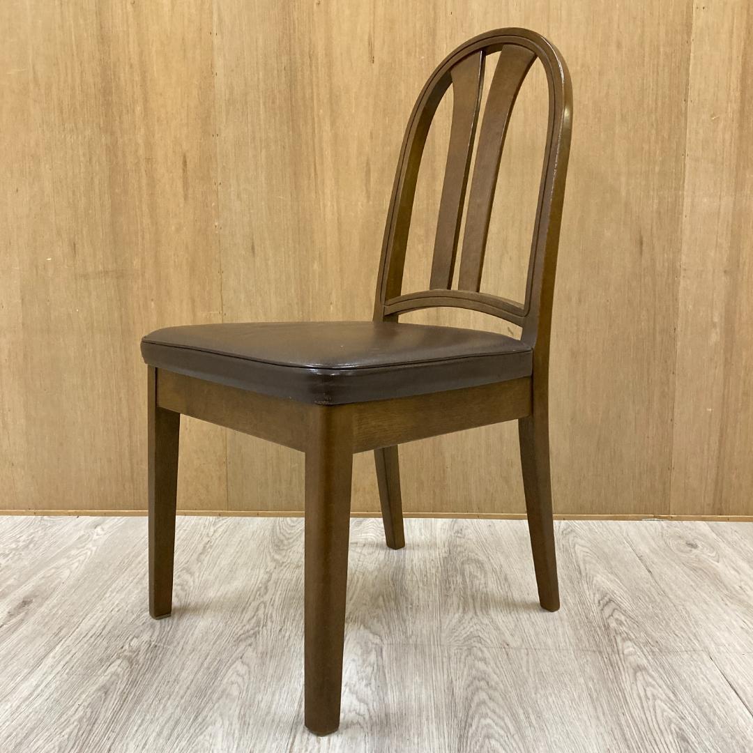 【飛騨産業】HIDA キツツキ　ダイニングチェア　椅子　革張り　B