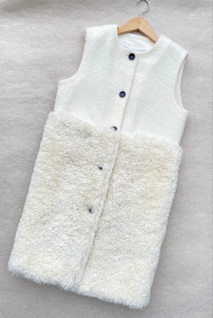 【タグ付き未使用】ジプソフィア gypsohila ウールモヘアテディベスト