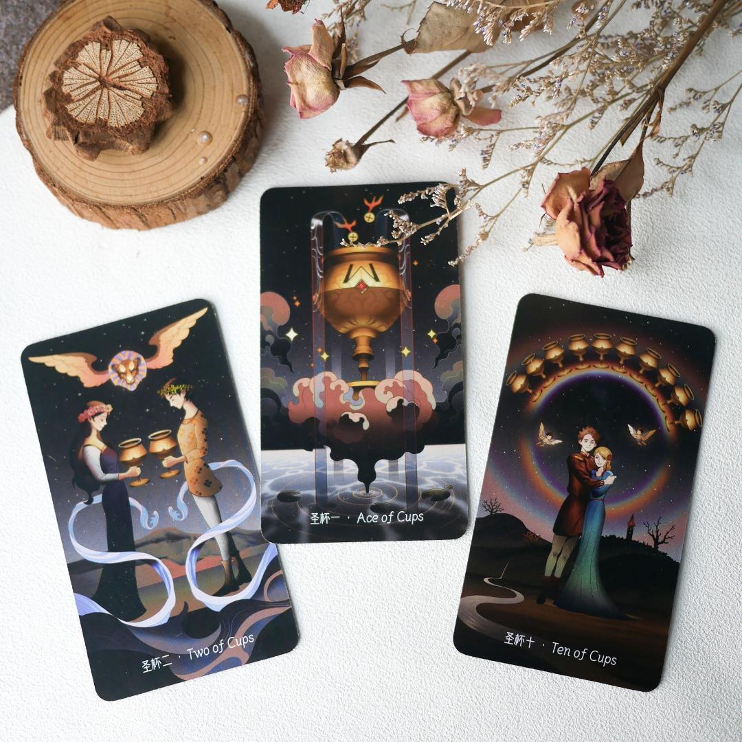 【正規品タロットカード】希少海外インディーズ✨夜を照らす星々の星月夜タロット