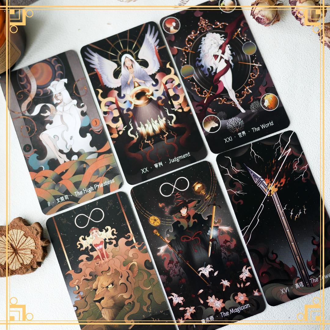 【正規品タロットカード】希少海外インディーズ✨夜を照らす星々の星月夜タロット