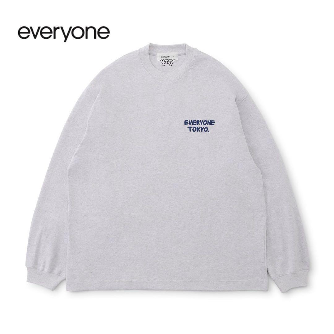 everyone j.30000 logo L/S Tee ロンT L グレー