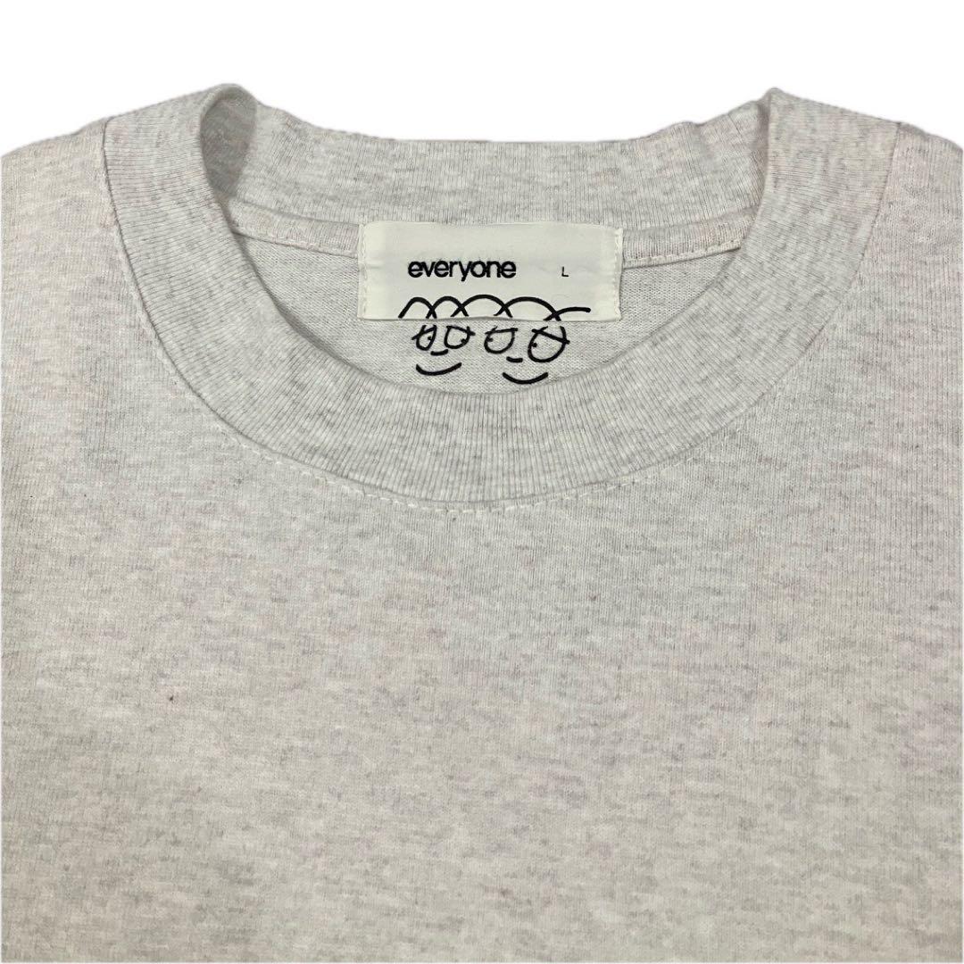 everyone j.30000 logo L/S Tee ロンT L グレー