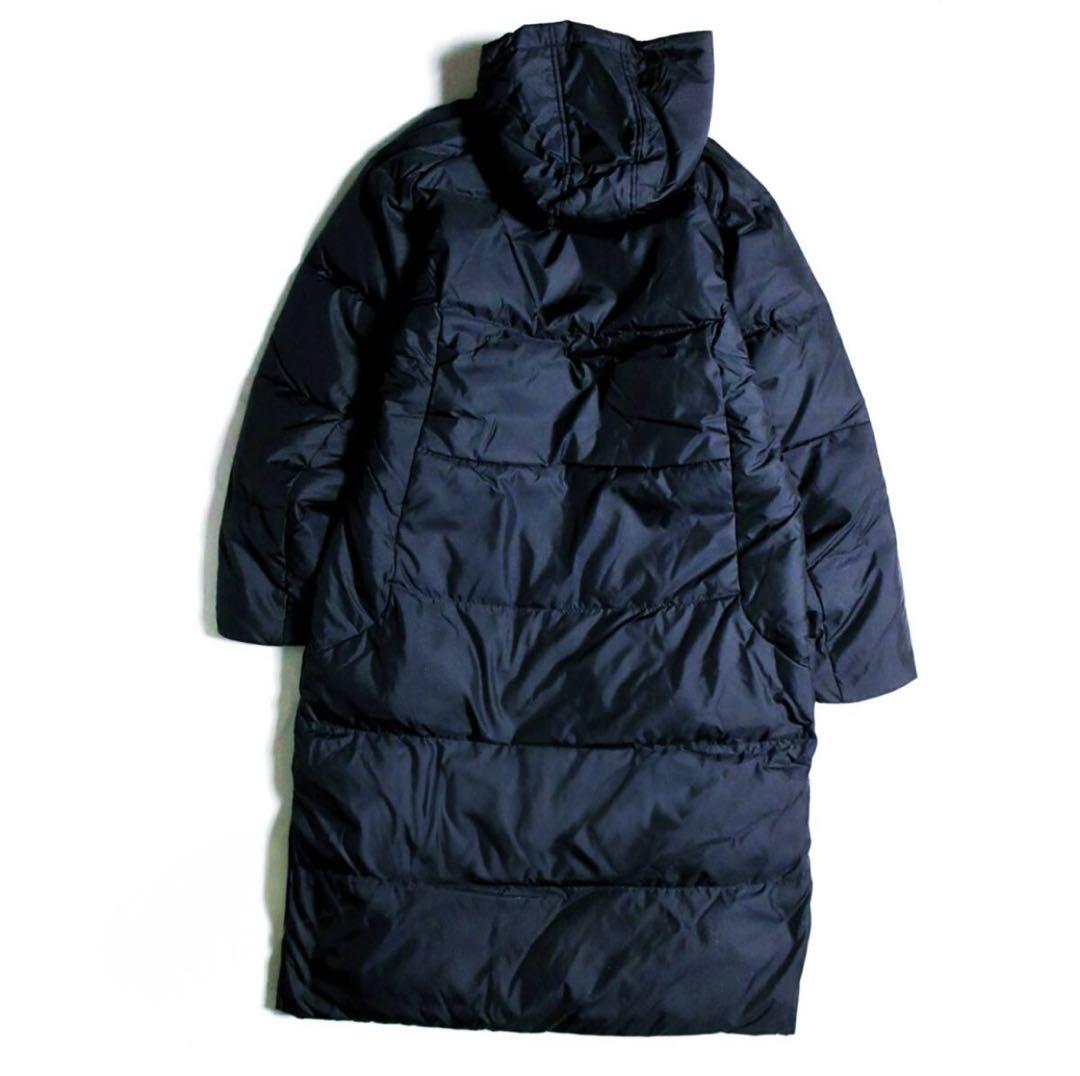 DESCENTE ダウンロングコート 紺 メンズ L 未使用 定価2.6万