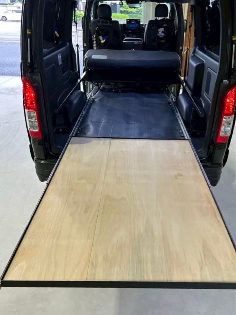 発送は年明け　ハイエース スライドフロア 150cm 棚板、フェルト付フルキット