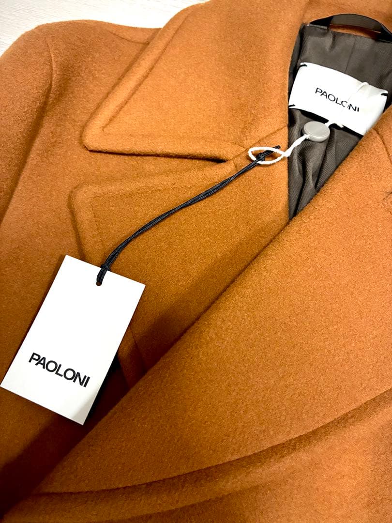 新品16.8万円　パオローニ　PAOLONI ダブル　チェスターロングコート