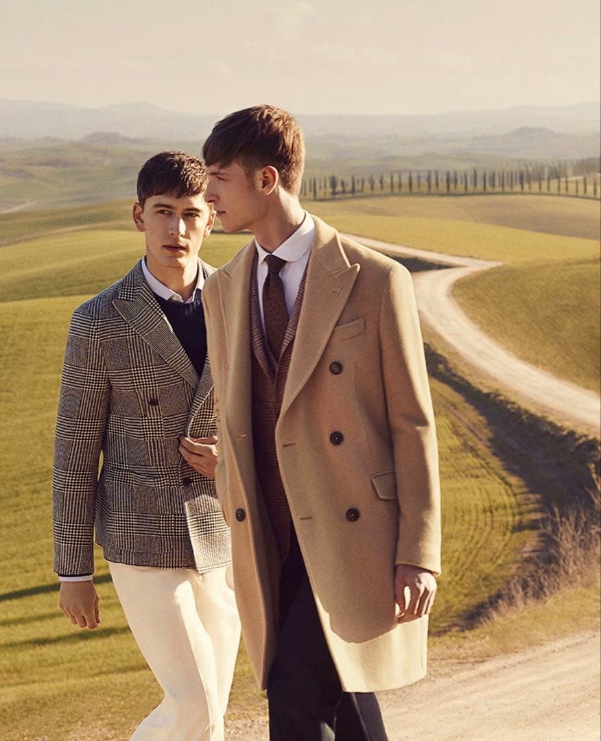 新品16.8万円　パオローニ　PAOLONI ダブル　チェスターロングコート