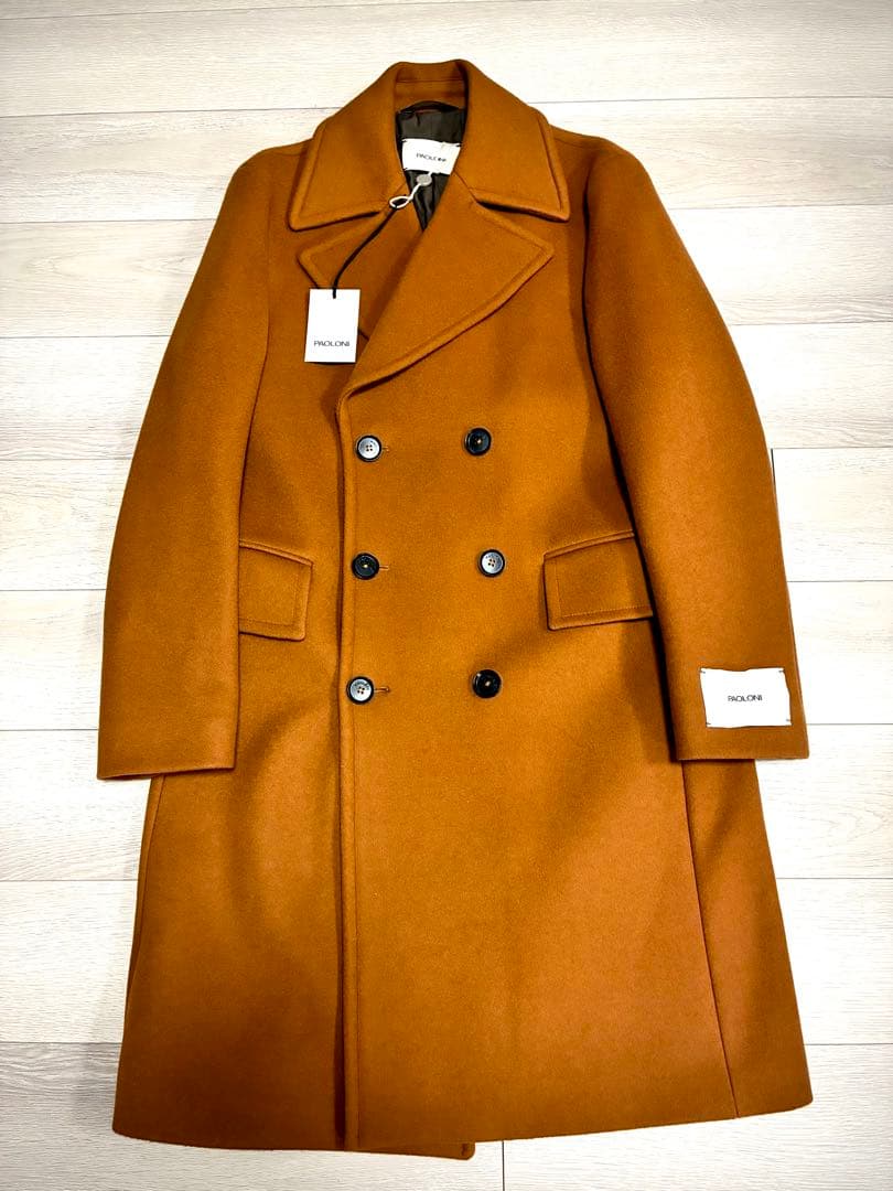 新品16.8万円　パオローニ　PAOLONI ダブル　チェスターロングコート