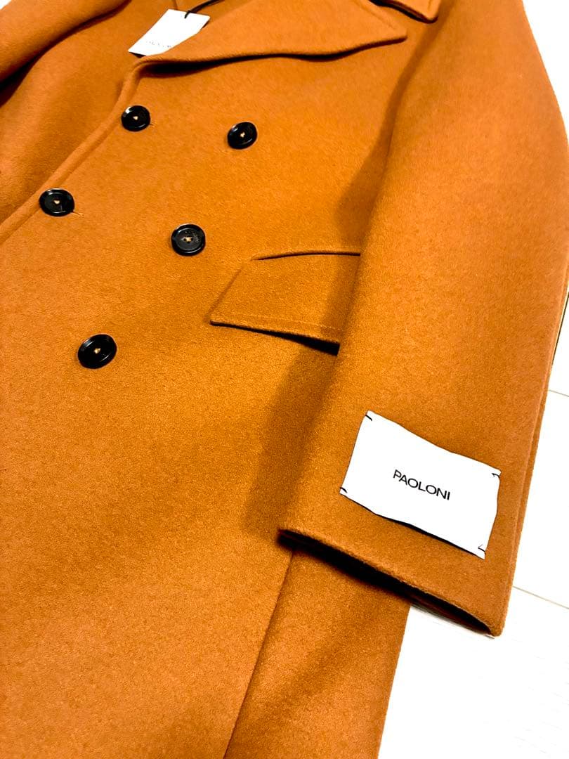 新品16.8万円　パオローニ　PAOLONI ダブル　チェスターロングコート