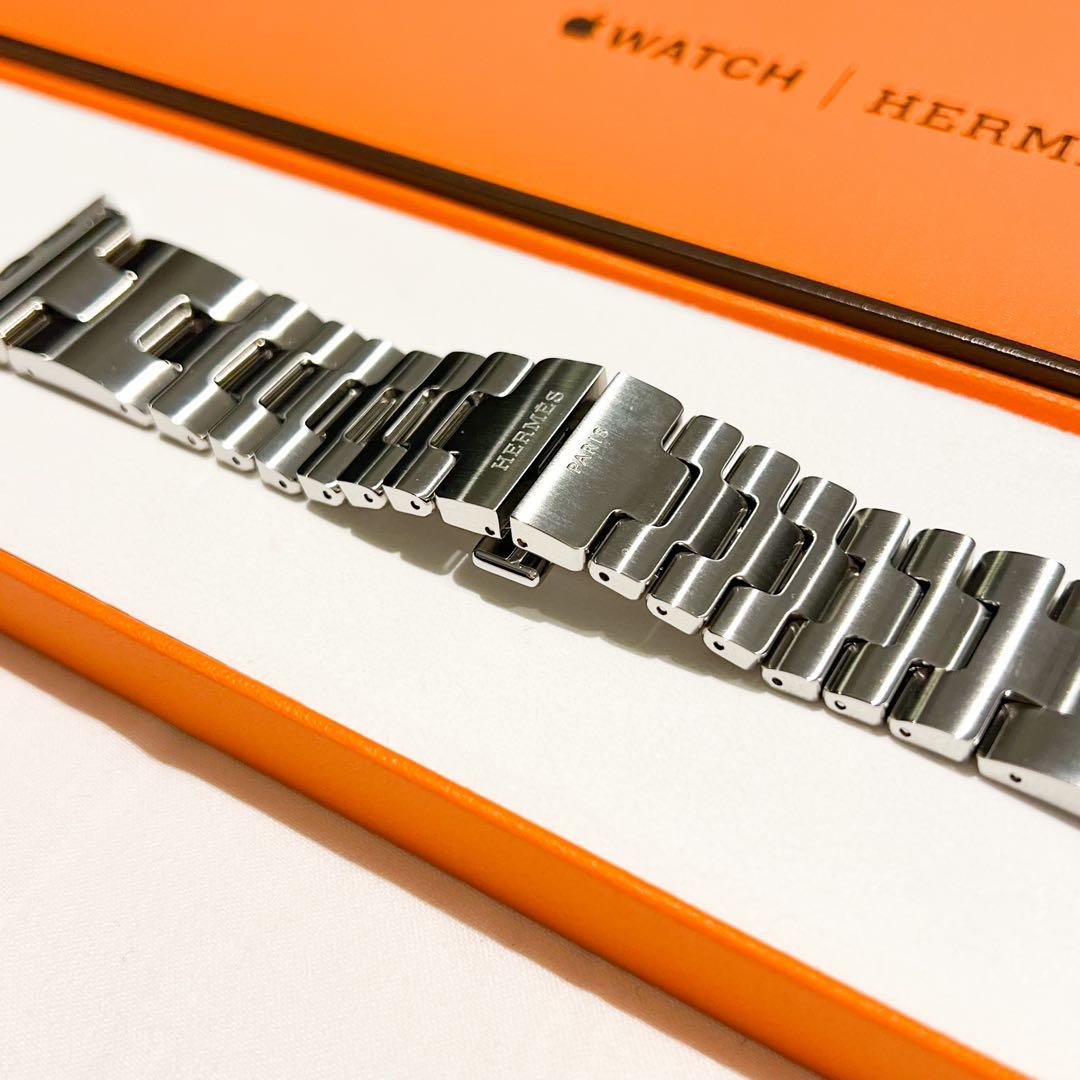 【ひろ】Apple Watch HERMES サティネ グランH 46mm