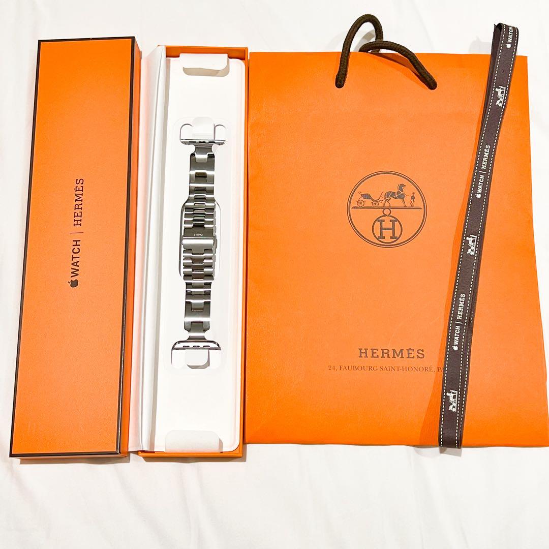 【ひろ】Apple Watch HERMES サティネ グランH 46mm