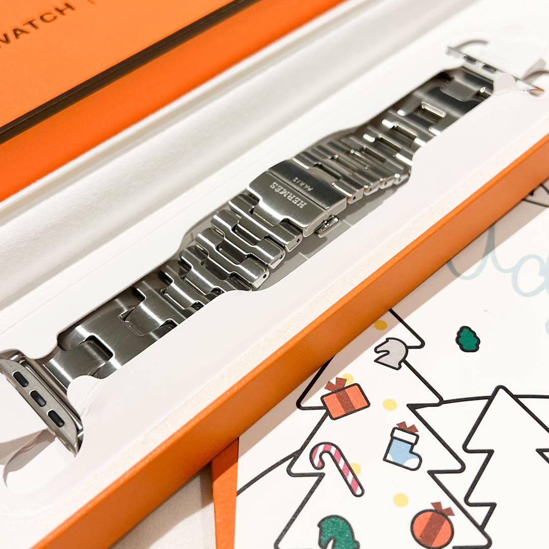 【ひろ】Apple Watch HERMES サティネ グランH 46mm