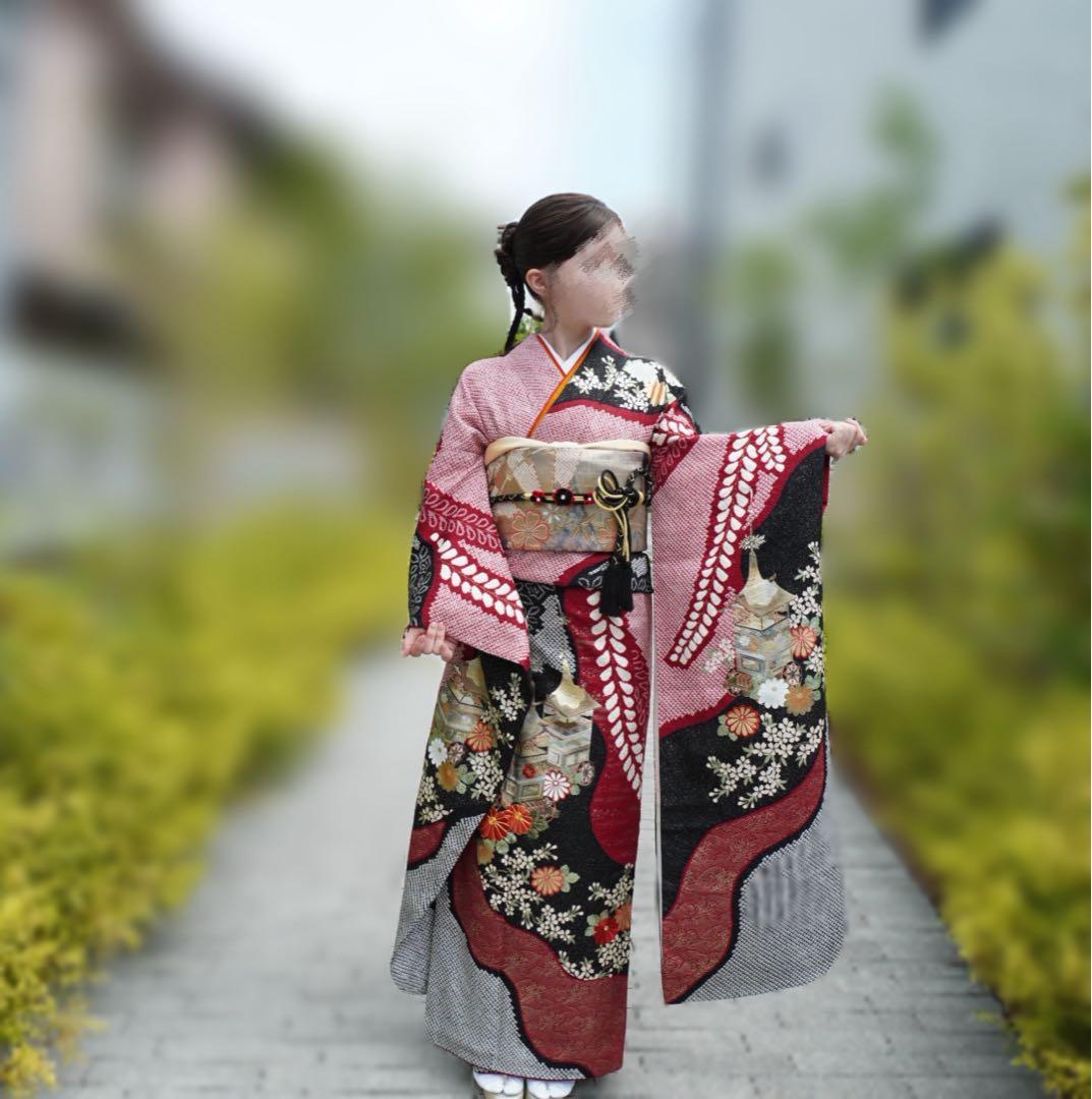R‪‪⭐︎振袖フルセット【76】　正絹　成人式　卒業式