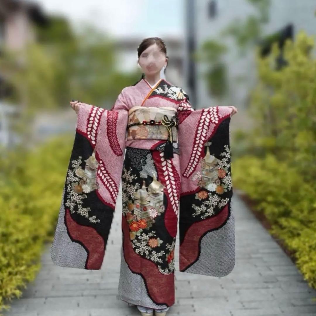 R‪‪⭐︎振袖フルセット【76】　正絹　成人式　卒業式