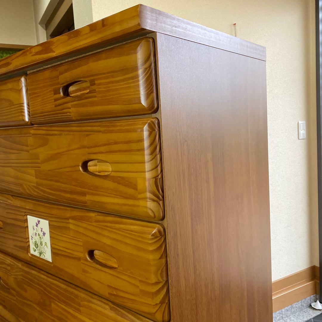 F*o様 【たんす】カントリー調 木製 チェスト　日本製　引き出し　箪笥