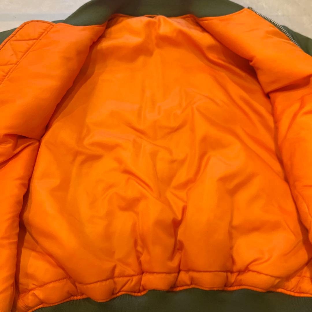 【極美品】アルファインダストリーズ MA-1 XL オリーブグリーン　カーキ