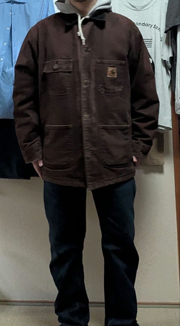 手応えありお ダークブラウン カバーオール Lサイズ