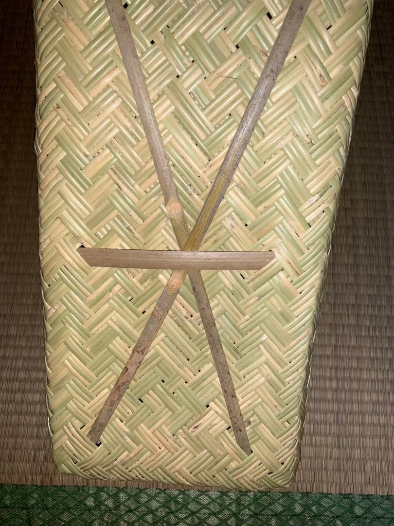 鳥越竹細工 市場かご 手持ちの所がビニール　特大サイズ　●貴重● ラスト1個