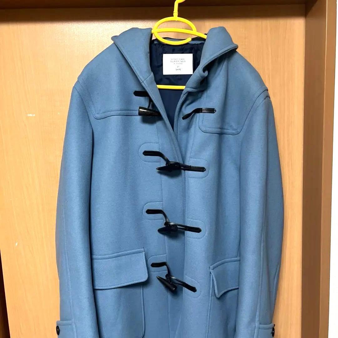 シップス SHIPS 140sメリノウールメルトンダッフルコート