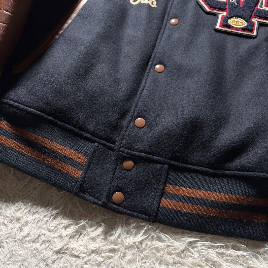 極美品✨VAN JACKET スタジャン　袖レザー　アーチロゴ　ワッペン　L