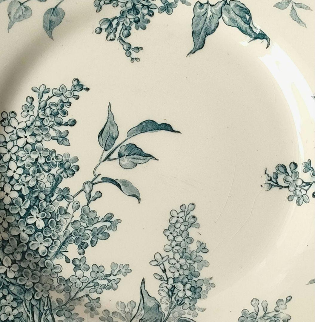 希少　美品　ジアン　LILAS 　平皿A　フランスアンティーク