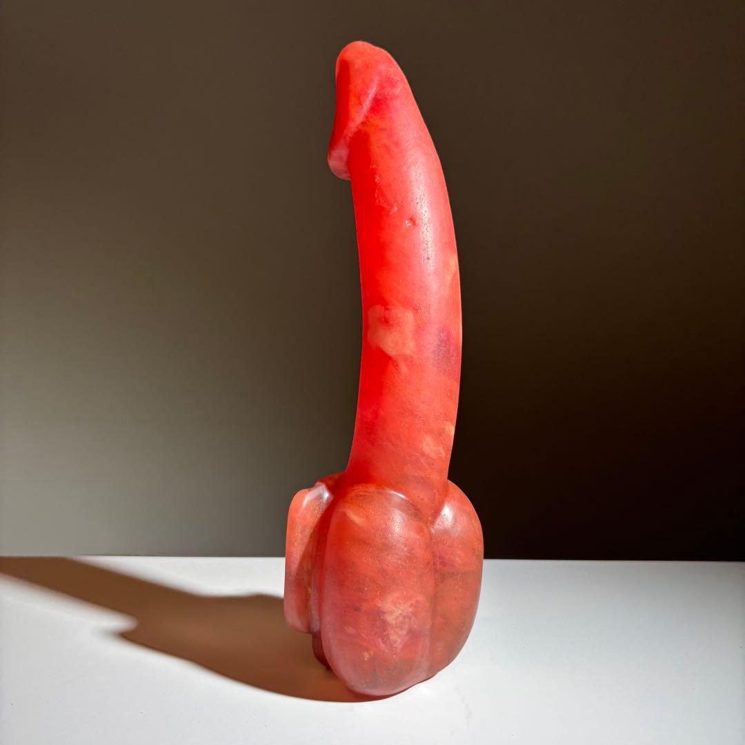 天然石で作られた顔のついた男根 プリミティブ　珍品 子宝 彫刻 子宝 縁起物