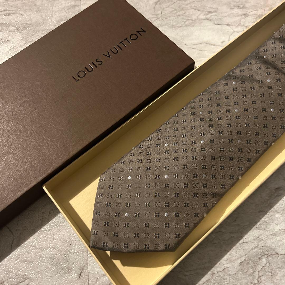 LOUIS VUITTON ルイヴィトン ネクタイ ブラウン 新品