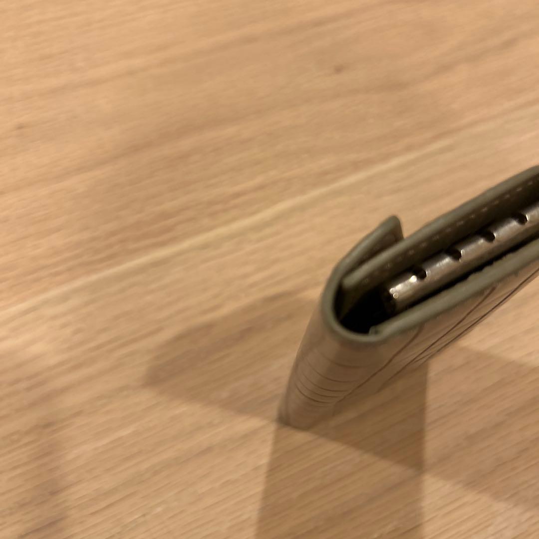 【BONAVENTURA】スリム キーケース エンボスクロコレザー(グレージュ)