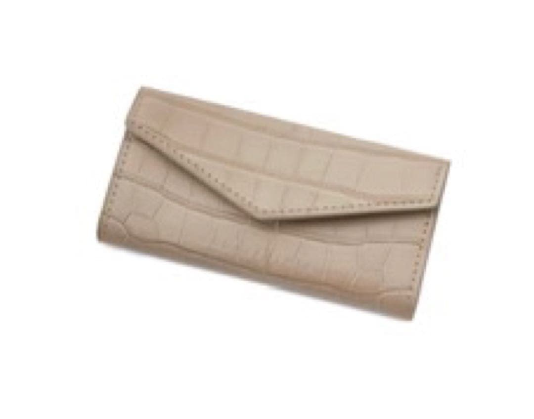 【BONAVENTURA】スリム キーケース エンボスクロコレザー(グレージュ)