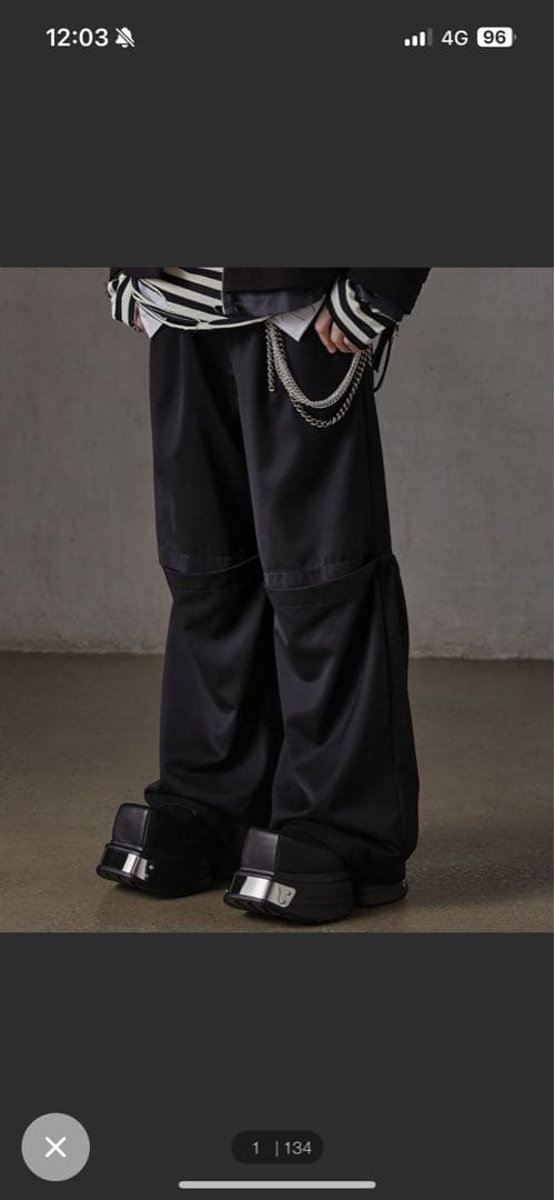 grancy 黒スラックス　Mサイズ　takato