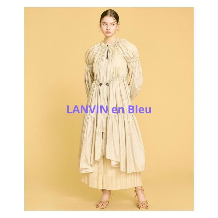 LANVIN en Bleu ライトタフタドレスコート