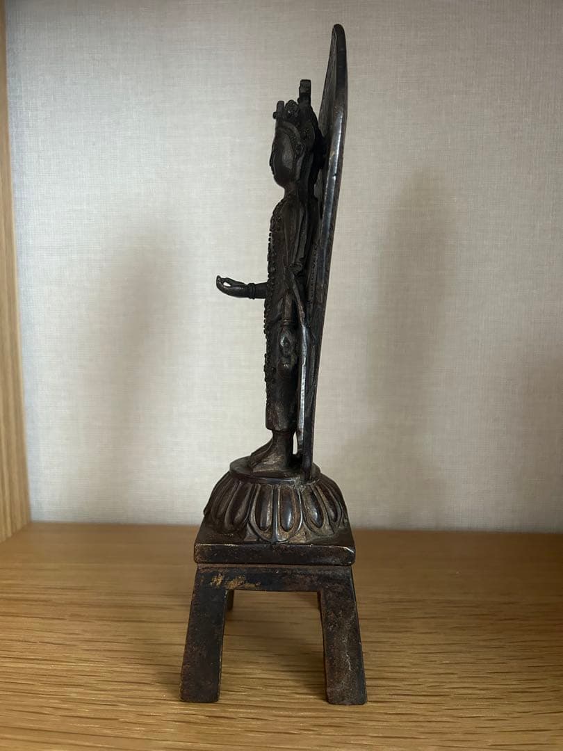 金属製仏像 約20cm 立像