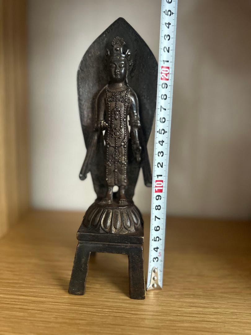 金属製仏像 約20cm 立像