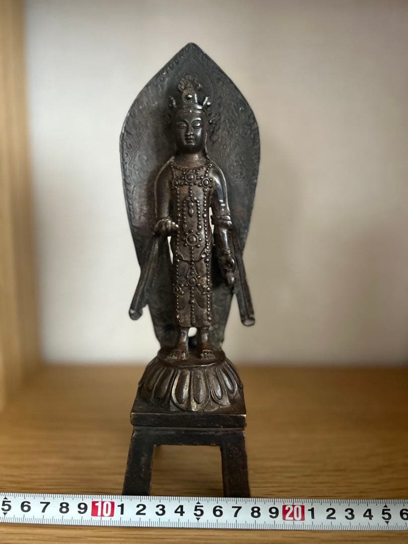 金属製仏像 約20cm 立像