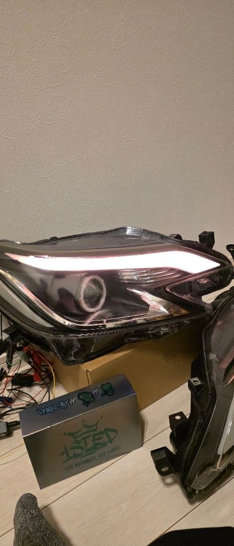 130系　マークX 中期　後期　社外　加工ヘッドライト　ワンオフ