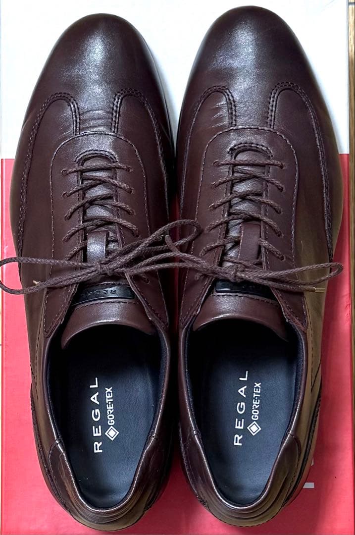 【お買い得】REGAL レザースニーカー ダークブラウン70CL