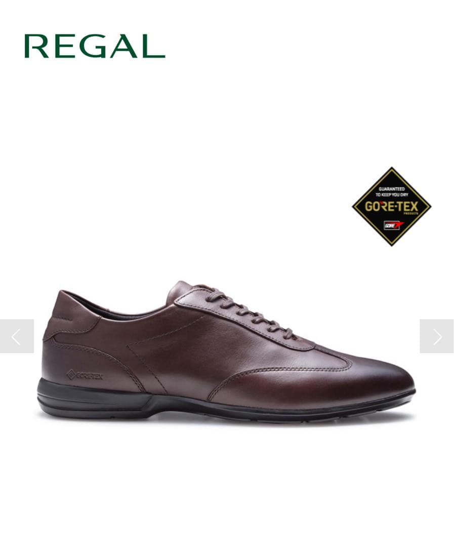 【お買い得】REGAL レザースニーカー ダークブラウン70CL