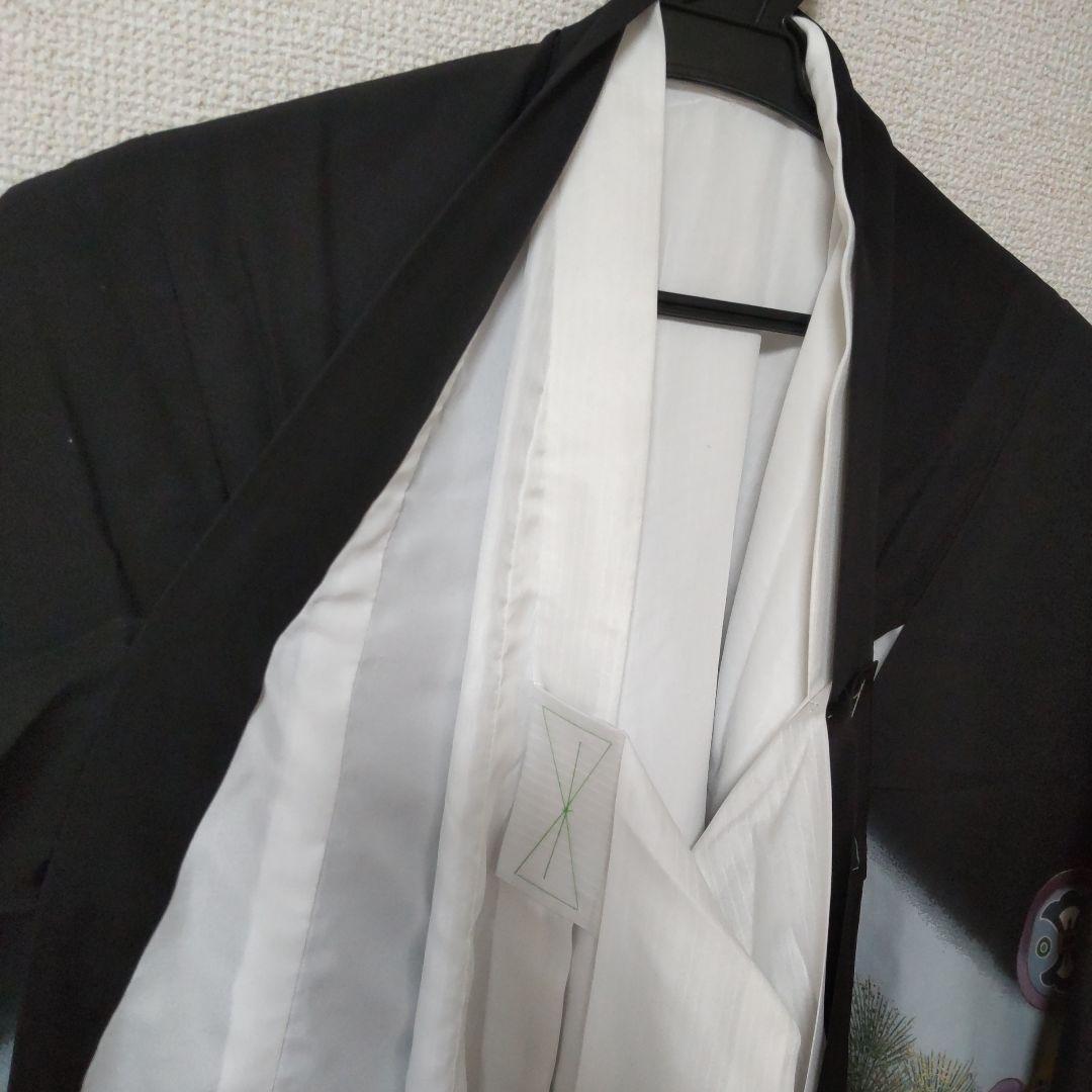 ✡️正絹100%鶴と波模様、お宮参り未使用級、クリーニング済み