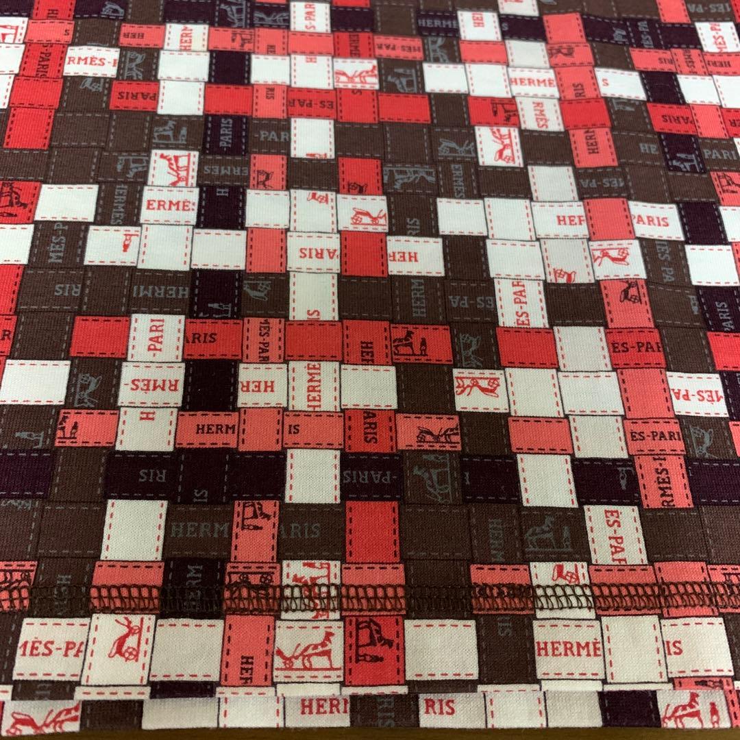 専用ですエルメス　ボルデュックリボン柄Tシャツ　34 レッド