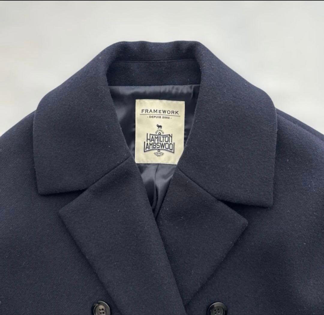 FRAMeWORK フレームワーク ハミルトンウール ダブルコート ロングコート
