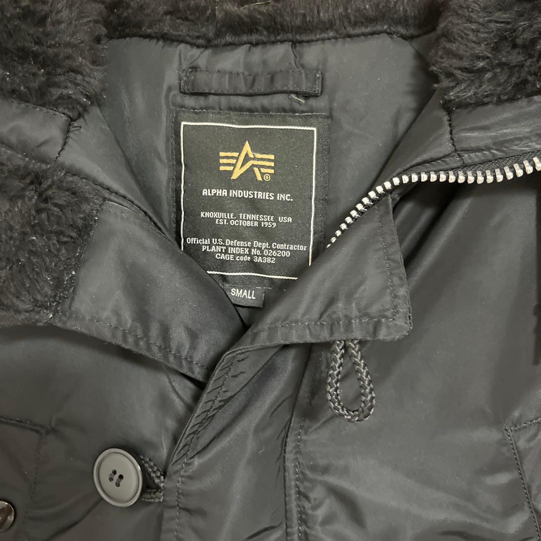 ALPHA N-3B ジャパンフィット　ブラック S美品　ミリタリー