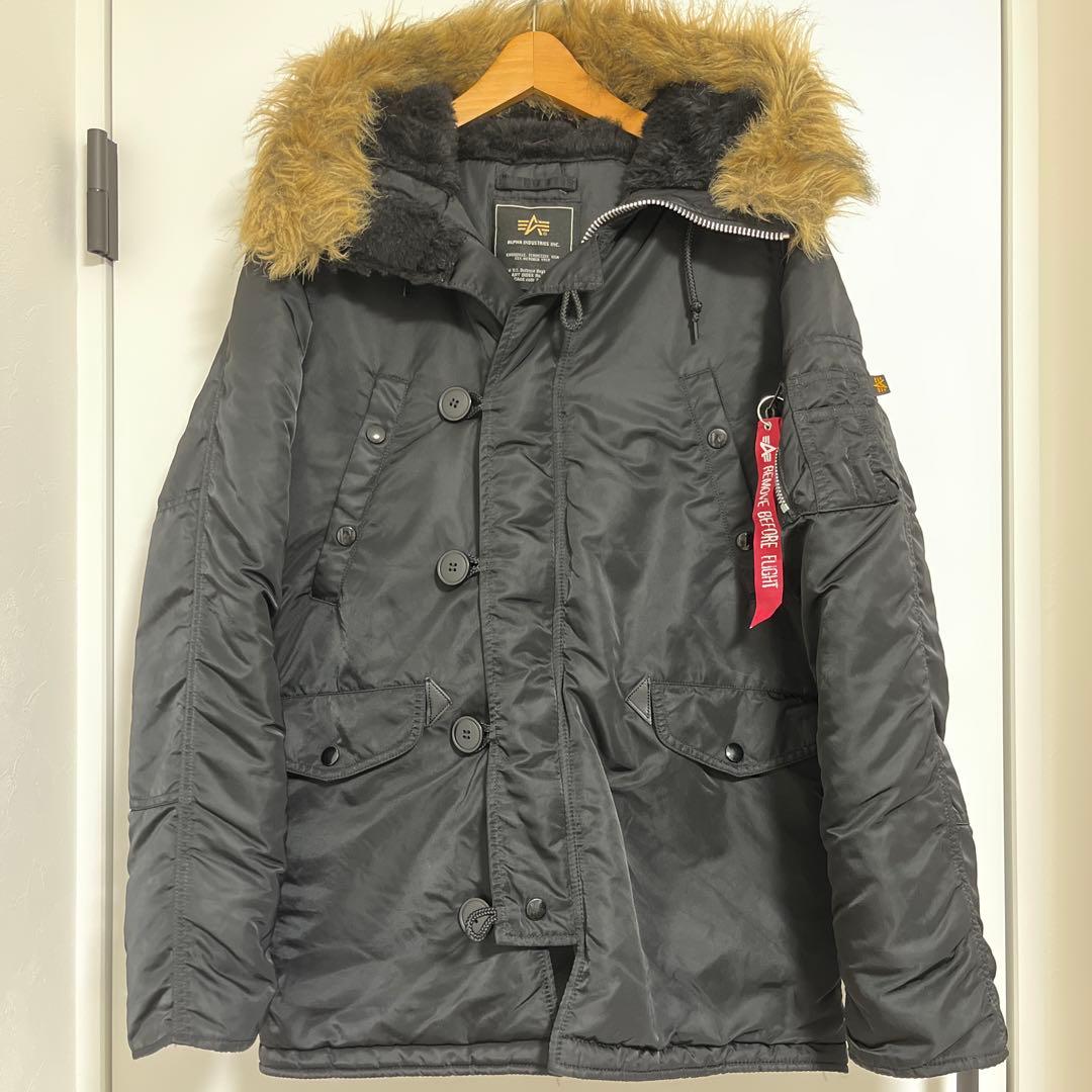 ALPHA N-3B ジャパンフィット　ブラック S美品　ミリタリー